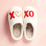 The Darling Effect FUZZY SLIPPERS XOXO