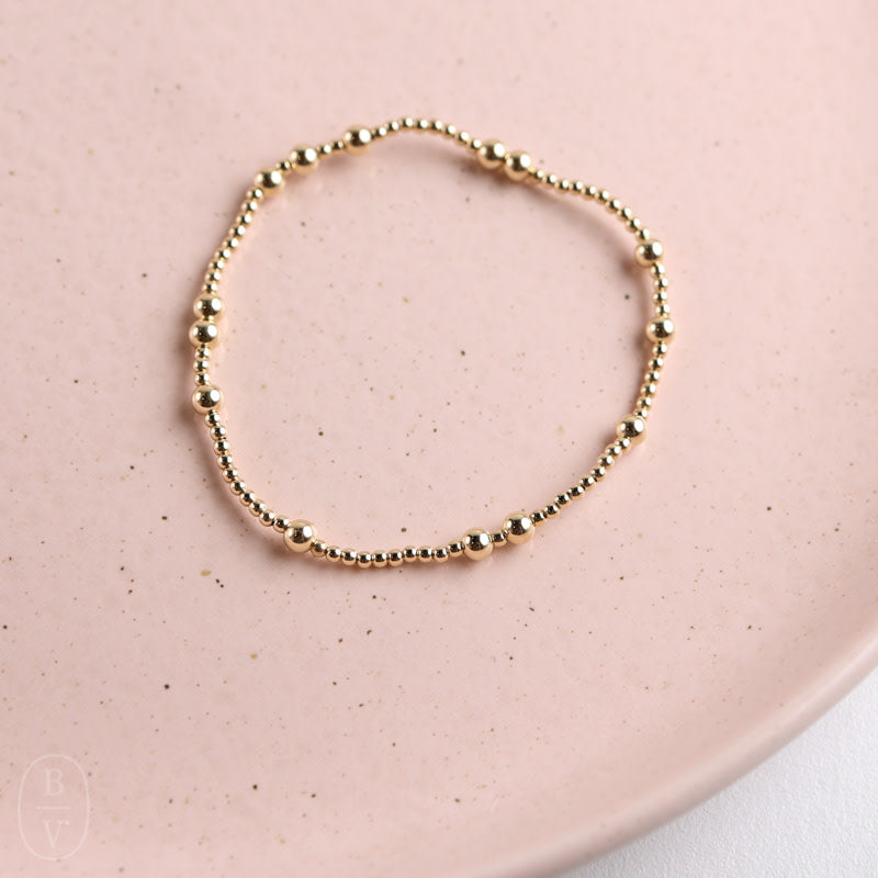 eNewton Design EGIRL HOPE UNWRITTEN GOLD BRACELET 5.5