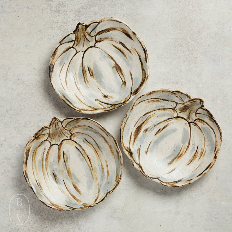 Etta B Pottery 2025 PUMPKIN SALAD PLATE