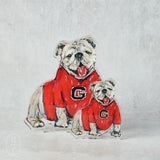 Lauren Dunn GAMEDAY MASCOT ACRYLIC CUTOUT Georgia Bitty