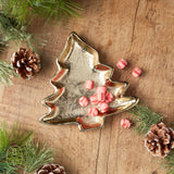 Creative Co-op ALUMINUM TREE SHAPED DISH