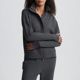 Varley ROZANNA HALF ZIP MIDLAYER Black Marl