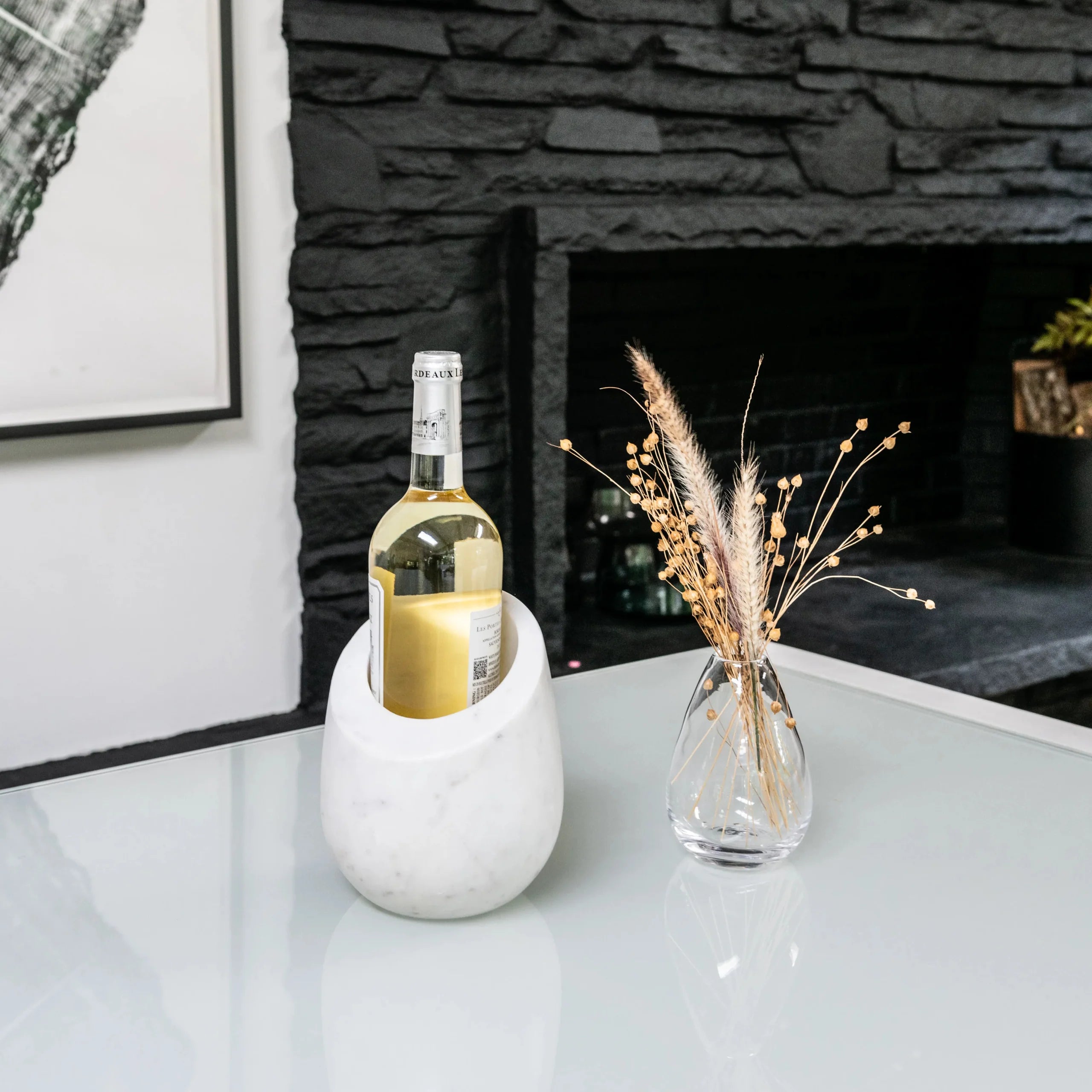 Simon Pearce WHITE MARBLE WINE CHILLER