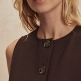 Varley JOSIE BUTTON THROUGH TANK