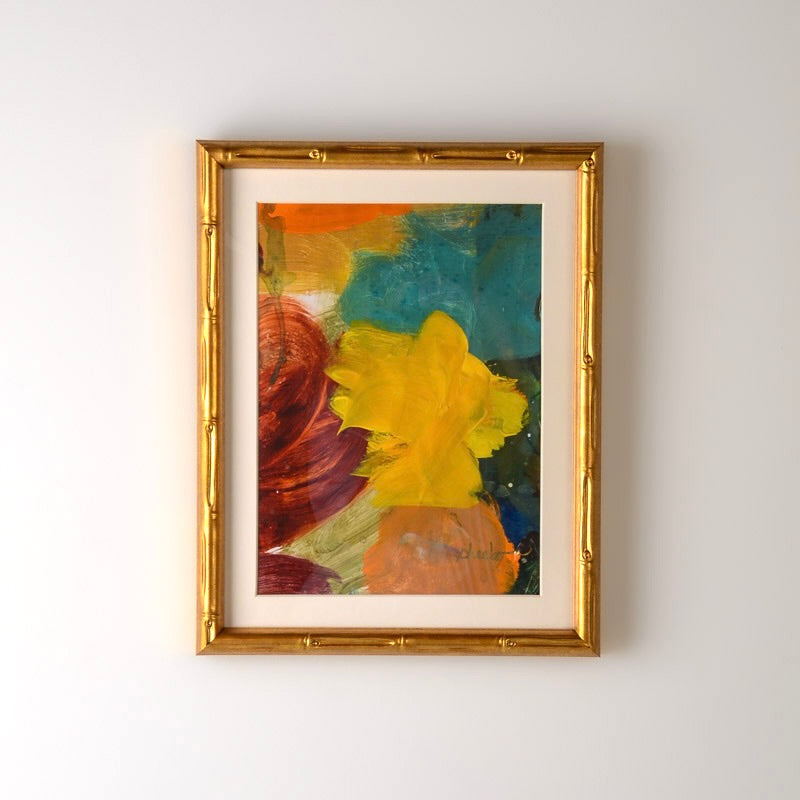 FRAMED PALETTE SERIES 8X10 GOLD BAMBOO No 2