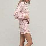 Barefoot Dreams MALIBU COLLECTION ULTRA SOFT JERSEY CHERRY PRINT PAJAMA SET