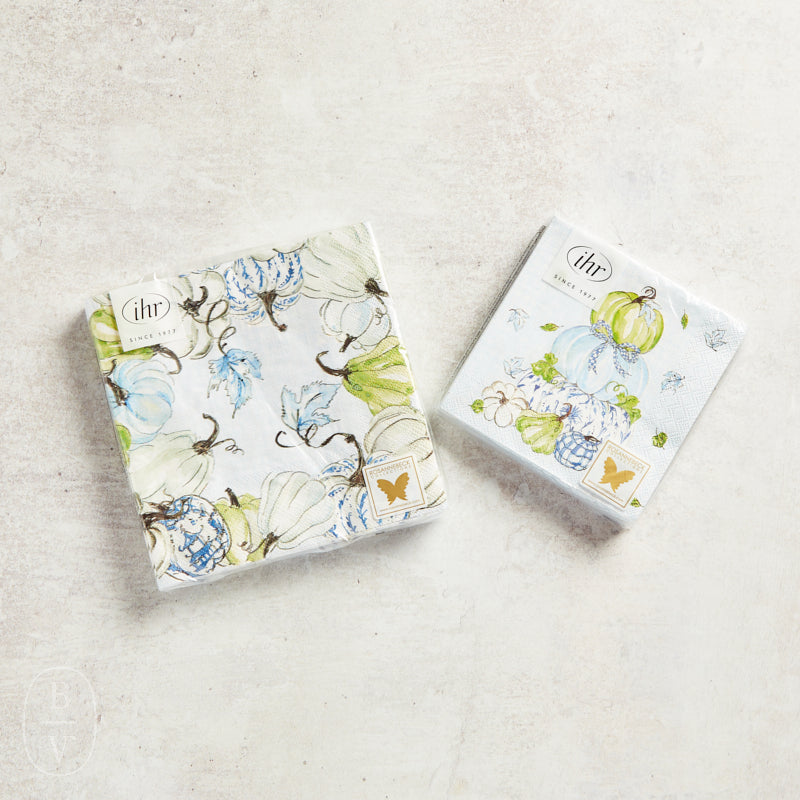 Boston International CHINOISERIE STACKED PUMPKINS LUNCHEON NAPKIN