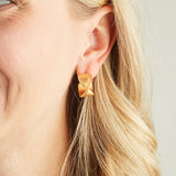 Virtue TWISTED THICK HOOP EARRINGS Gold Small