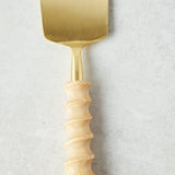Bloomingville CARVED HANDLE CHEESE KNIVES SET OF 3