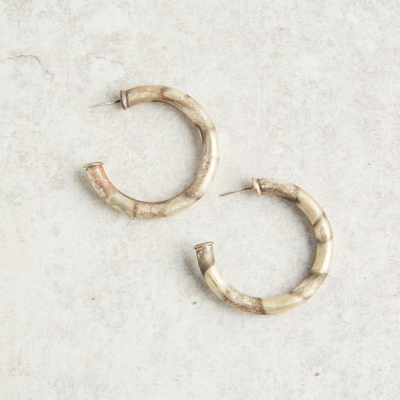 Sheila Fajl CHANTAL HOOPS Burnished Silver 1.75