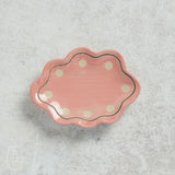 Creative Co-op STONEWARE SCALLOPED DISH Purple