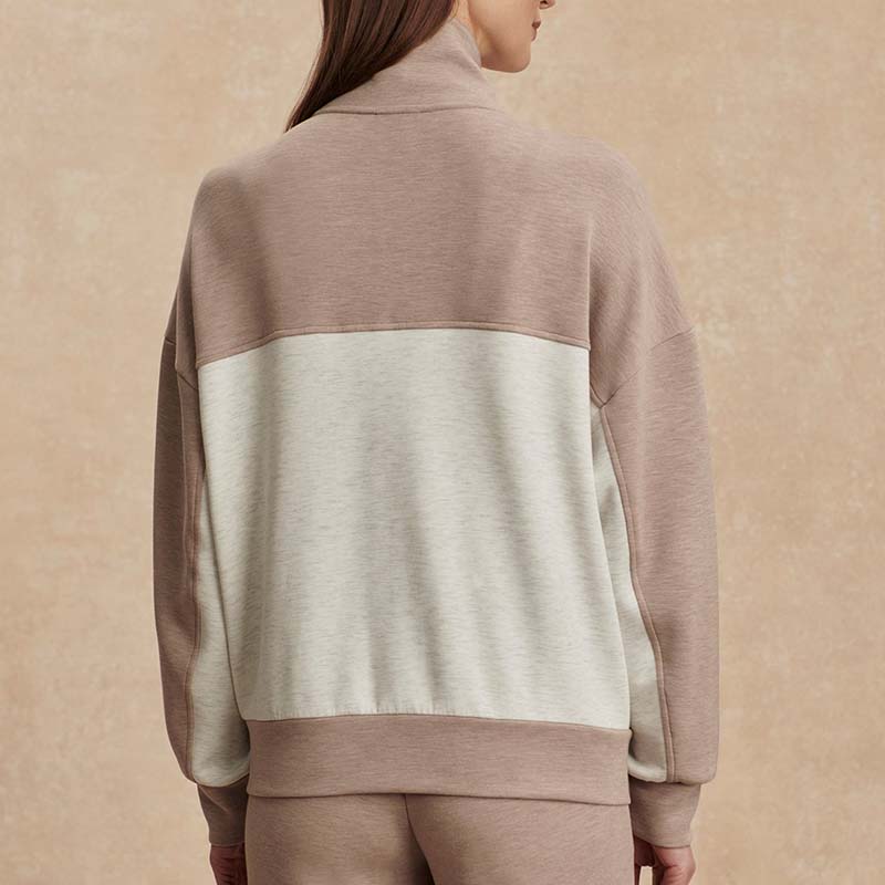 Varley GARCIA TWO TONE ZIP THROUGH SWEAT
