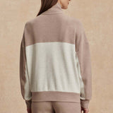 Varley GARCIA TWO TONE ZIP THROUGH SWEAT