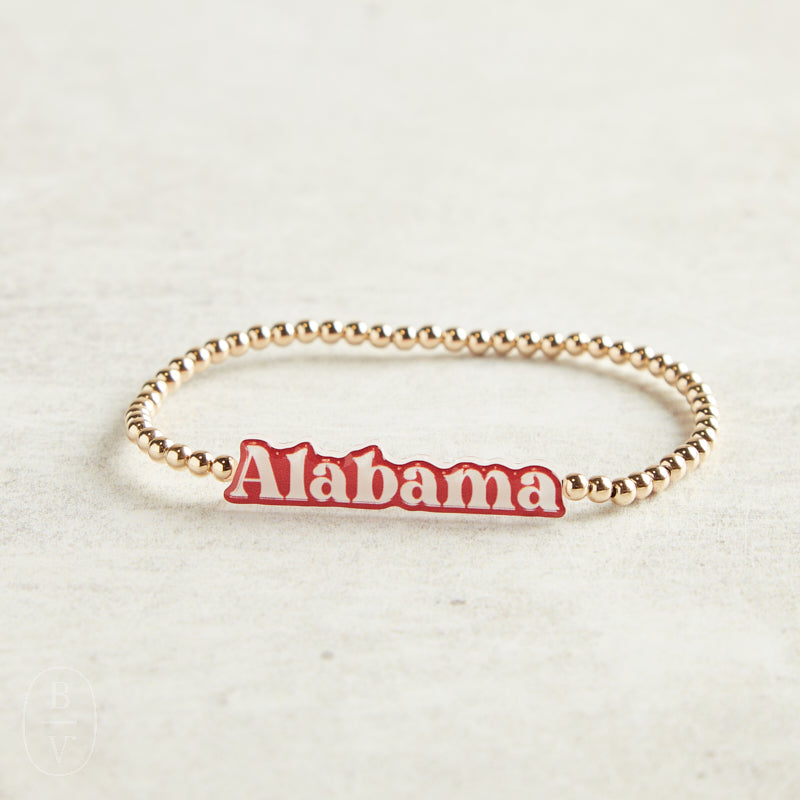 Beaded Blondes GAMEDAY BB BEADED BRACELET Alabama