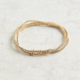 eNewton Design EXTENDS CLASSIC GOLD BEAD BRACELET 7.25"