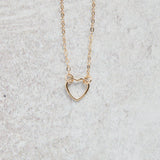 CV Designs OPEN HEART LINK NECKLACE - CVNOHDN