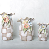 Dixie Pottery GOLD LUSTER RIM SAK VASE NO 3