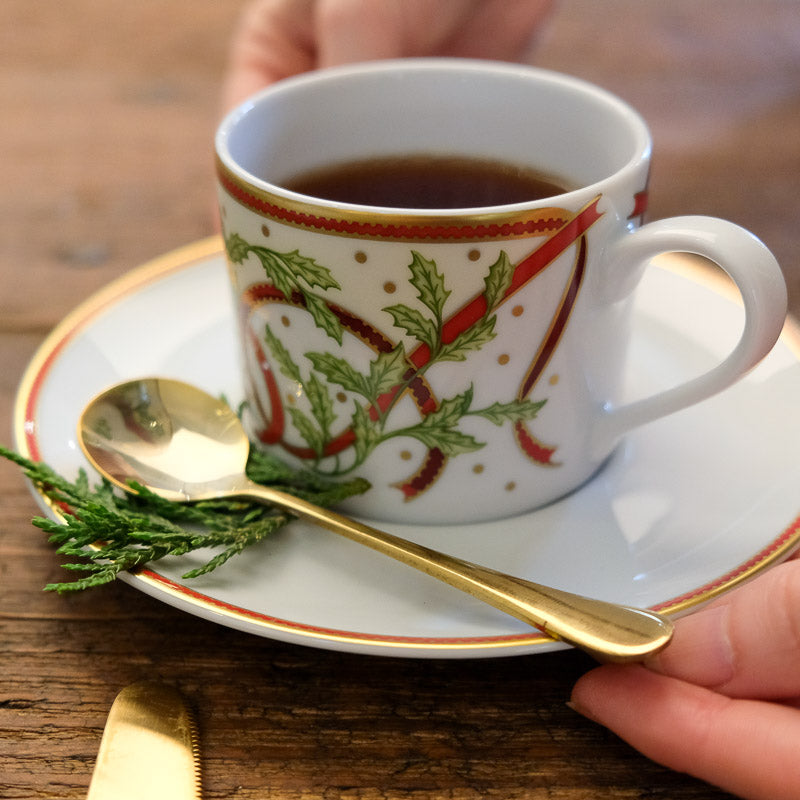 Pickard China PICKARD WINTER FESTIVAL TEACUP Ultra White Gold