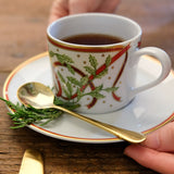 Pickard China PICKARD WINTER FESTIVAL TEACUP Ultra White Gold