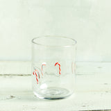 Creative Co-op HOLIDAY DRINKING GLASS Candy Cane