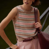 Varley DEELEY STRIPE STITCH TANK