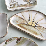 Etta B Pottery SUNSET CALVARY DISH