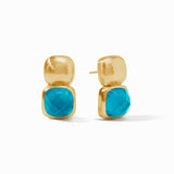 Julie Vos CATALINA EARRINGS Iridescent London Blue