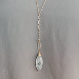 Ellen Hays Jewelry LONG DAINTY STONE DANGLE N1917G NECKLACE