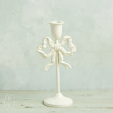 Creative Co-op METAL BOW CANDLEHOLDER White 10