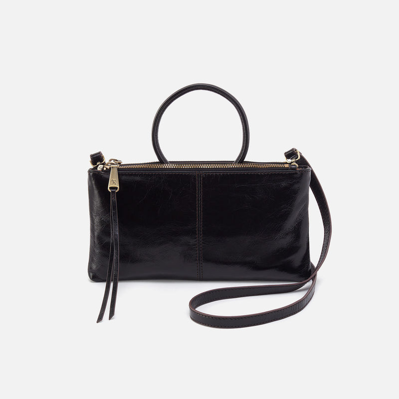 Hobo SABLE CROSSBODY Polished Leather Black