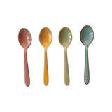 Creative Co-op ENAMELED STAINLESS STEEL SPOONS SET OF 4