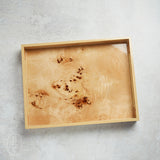 Creative Co-op NATURAL WOOD VENEER TRAY WITH HANDLE 16.5