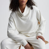 Varley BETSY SWEAT Ivory Marl Fleck