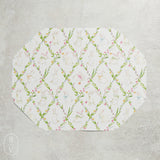 Rosanne Beck BUNNIES IN GREENERY TRELLIS POSH PLACEMAT PACK