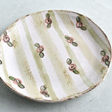 Etta B Pottery COTTAGE STRIPE SALAD PLATE