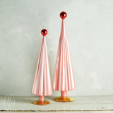 Cody Foster LARGE PLEATED TREES WITH BALL TOPPER