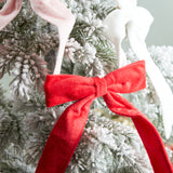 Creative Co-op VELVET CLIP ON BOW