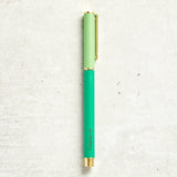 Mary Square SNAP CAP COLORBLOCK PEN Green