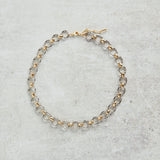 CV Designs GUNMETAL/GOLD LARGE LINKS NECKLACE - CVNGMGL
