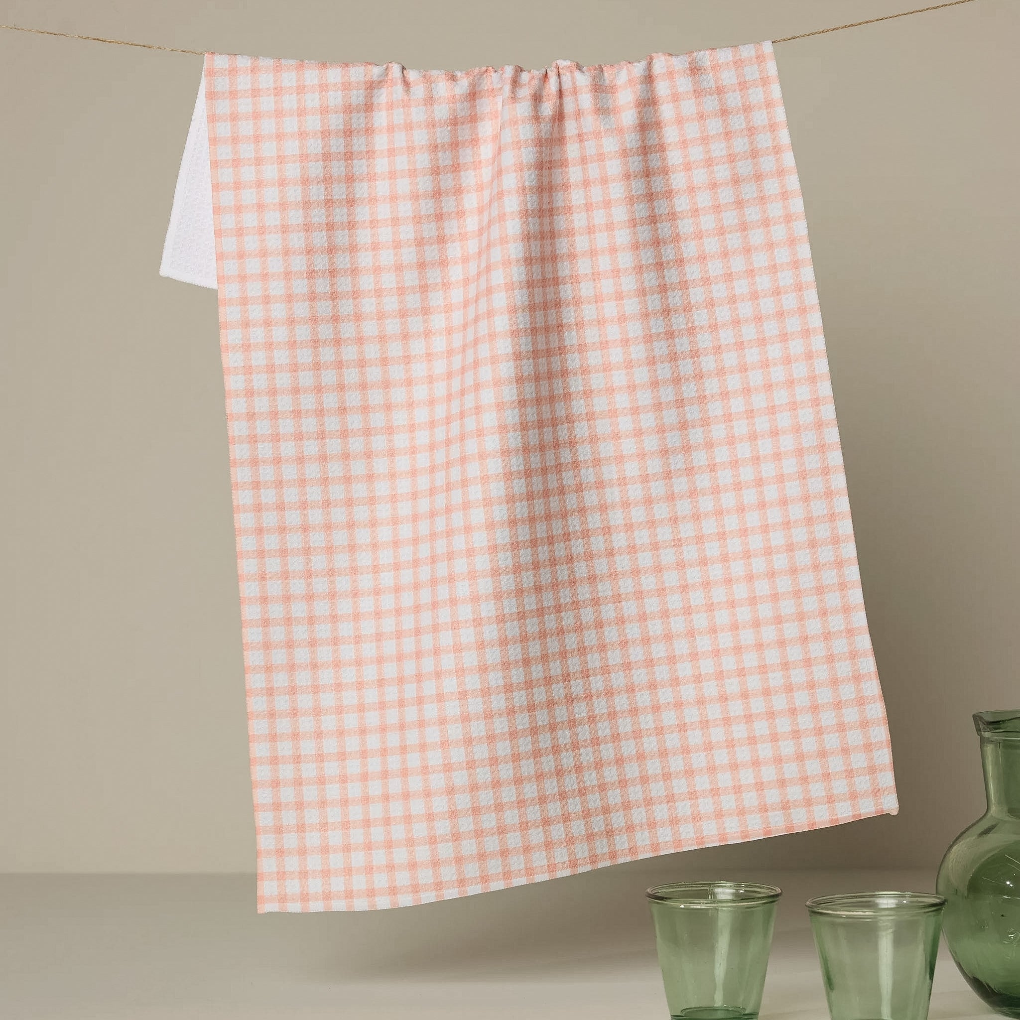Geometry PEACH DARLING TEA TOWEL