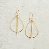 Virtue PETITE DOUBLE BALE HOOP SPIKE EARRINGS Gold