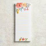 Eccolo Ltd LONG AND LEAN NOTEPAD Floral