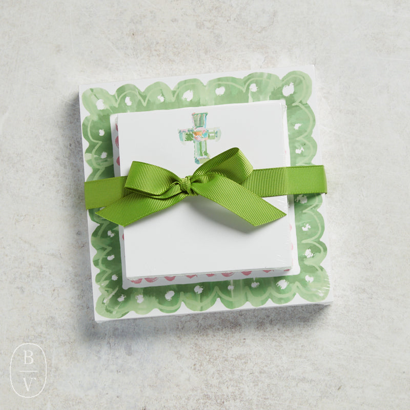 Rosanne Beck NOTEPAD DUO Green Cross