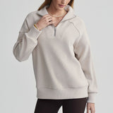 Varley RHEA HALF ZIP SWEAT Chateau Grey Whitecap Grey