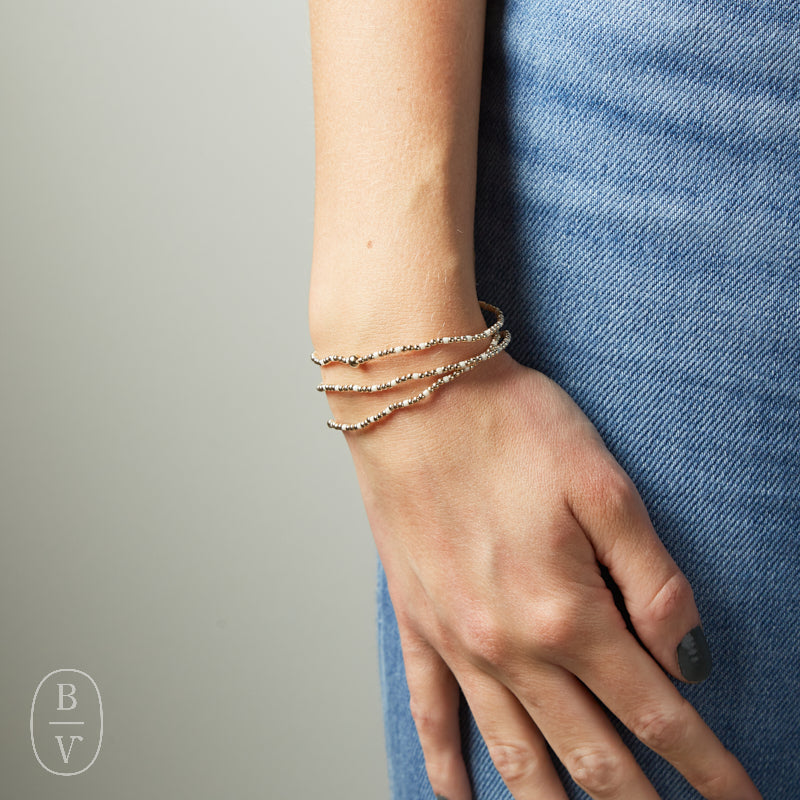 eNewton Design HOPE SINCERITY GOLD PATTERN BEAD BRACELET