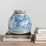Creative Co-op DECORATIVE STONEWARE GINGER JAR