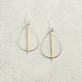 Virtue PETITE DOUBLE BALE HOOP SPIKE EARRINGS Silver_Gold