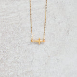CV Designs SIMPLE CROSS CHAIN NECKLACE