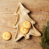 Creative Co-op MANGO WOOD TREE SHAPED TRAY