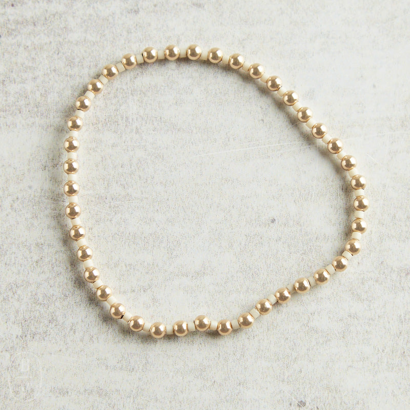 eNewton Design HOPE GRATEFUL BRACELET Off-White